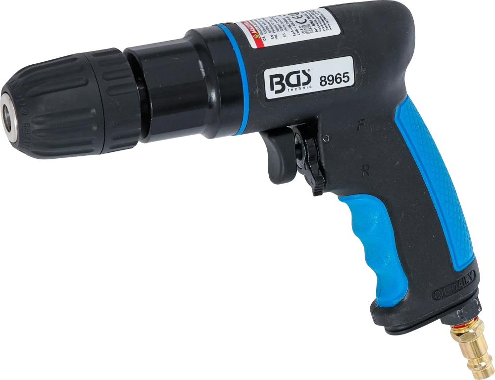 Berbequim pneumático com mandril de aperto rápido de 10 mm