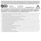 Bocais de substituição para pistola de decapagem pneumática | 4 peças | para BGS 8989