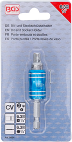 Suporte de pontas e chaves de caixa | Saída de quadrado externo, sextavado interno 6,3 mm (1/4") | 85 mm