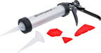 Pistola de calafetagem de alumínio | com conjunto de alisadores de juntas | 5 peças