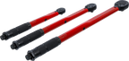 Conjunto de chaves dinamométricas | 6,3 mm (1/4") 2 - 24 Nm, 10 mm (3/8") 19 - 110 Nm, 12,5 mm (1/2") 28 - 210 Nm | 3 peças