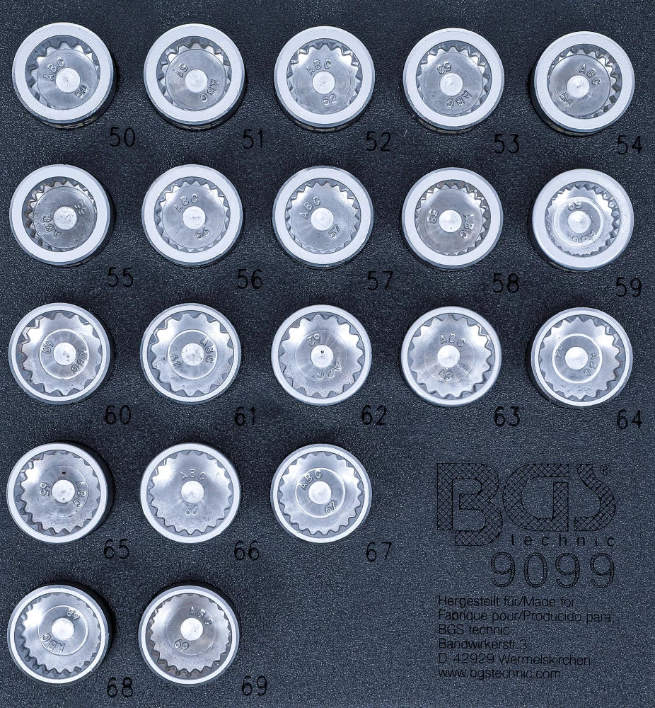 Inserção para carrinho de ferramentas 1/6: Conjunto de ferramentas de afinação do motor | para GM, Opel, Saab 2.0 Turbo