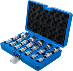 Conjunto de encaixes para chave de caixa, sextavados | Entrada de quadrado interno de 12,5 mm (1/2") | 8 - 32 mm | 19 peças