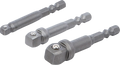 Conjunto de adaptadores basculantes para perfuradoras | Entrada de sextavado externo 6,3 mm (1/4") | 3 peças