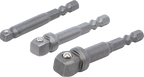 Conjunto de adaptadores basculantes para perfuradoras | Entrada de sextavado externo 6,3 mm (1/4") | 3 peças