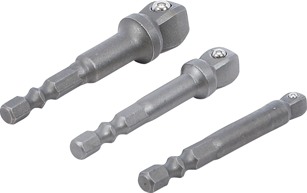 Conjunto de adaptadores basculantes para perfuradoras | Entrada de sextavado externo 6,3 mm (1/4") | 3 peças