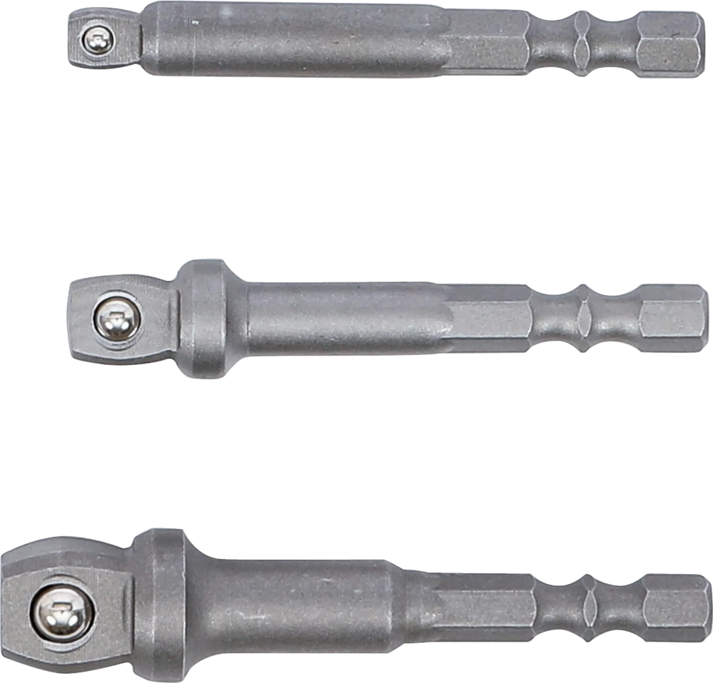 Conjunto de adaptadores basculantes para perfuradoras | Entrada de sextavado externo 6,3 mm (1/4") | 3 peças