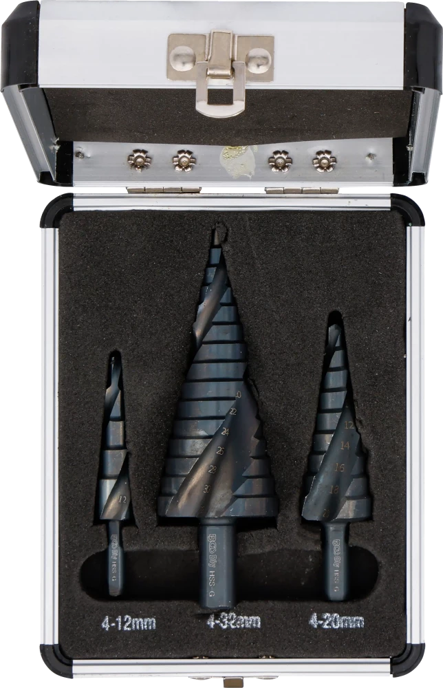 Conjunto de brocas escalonadas | Ø 4 - 32 mm | 3 peças