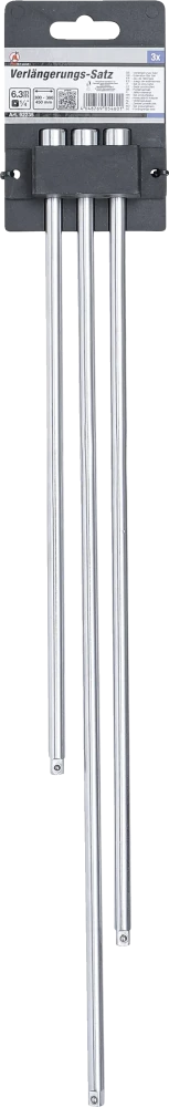 Conjunto de extensões | 6,3 mm (1/4") | 300 / 380 / 450 mm | 3 peças