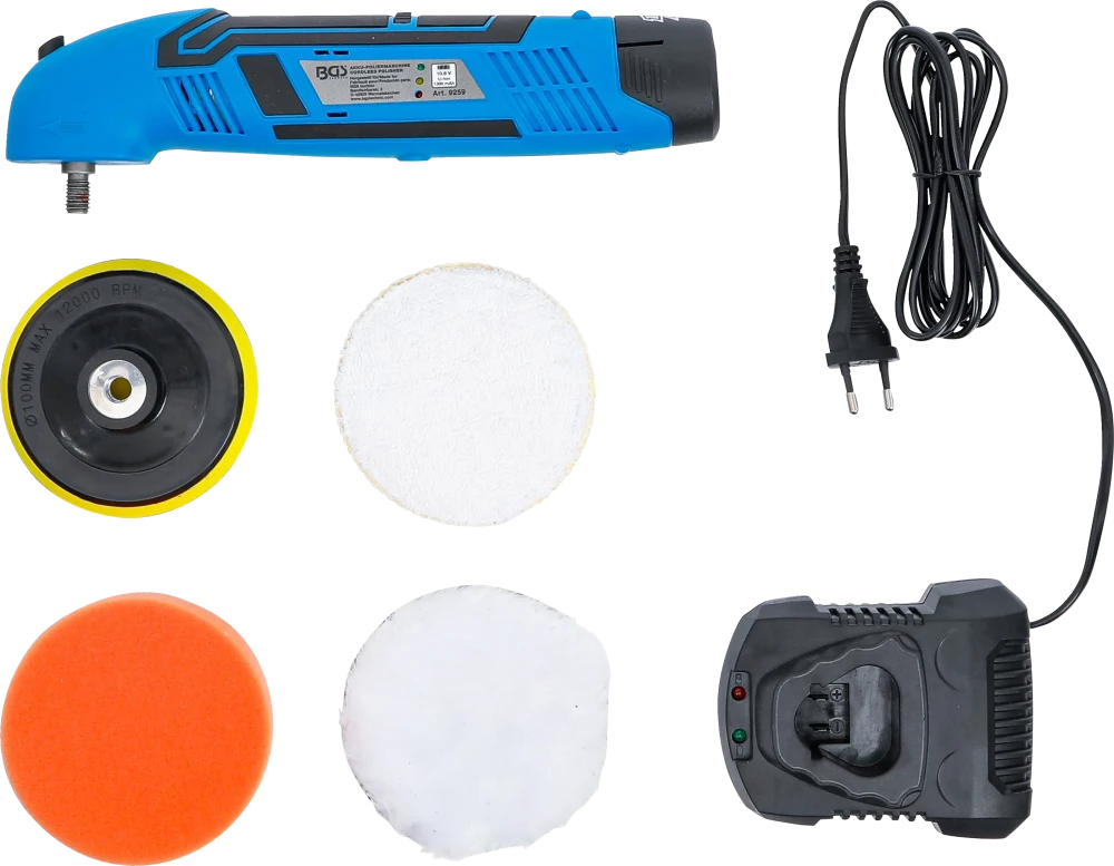 Polidor a bateria | máx. 3000 rpm | 10,8 V | 1,3 Ah