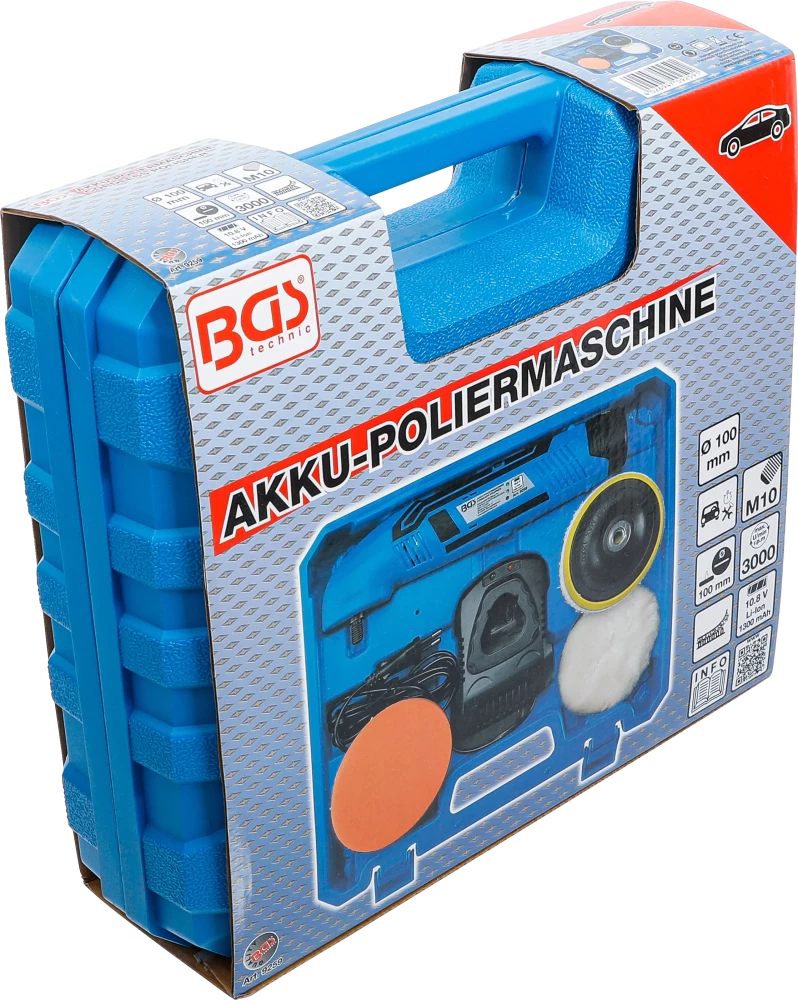 Polidor a bateria | máx. 3000 rpm | 10,8 V | 1,3 Ah