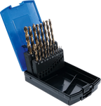 Conjunto de brocas helicoidais | HSS-G M35 aço cobalto | 1 - 10 mm | 19 peças