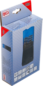 Conjunto de brocas helicoidais | HSS-G M35 aço cobalto | 1 - 10 mm | 19 peças