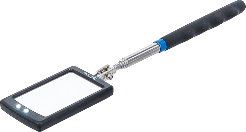 Espelho de inspeção telescópico LED | 285 - 870 mm