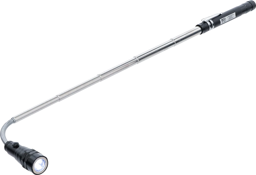 Lanterna LED extensível com recolhedor magnético | 2 em 1