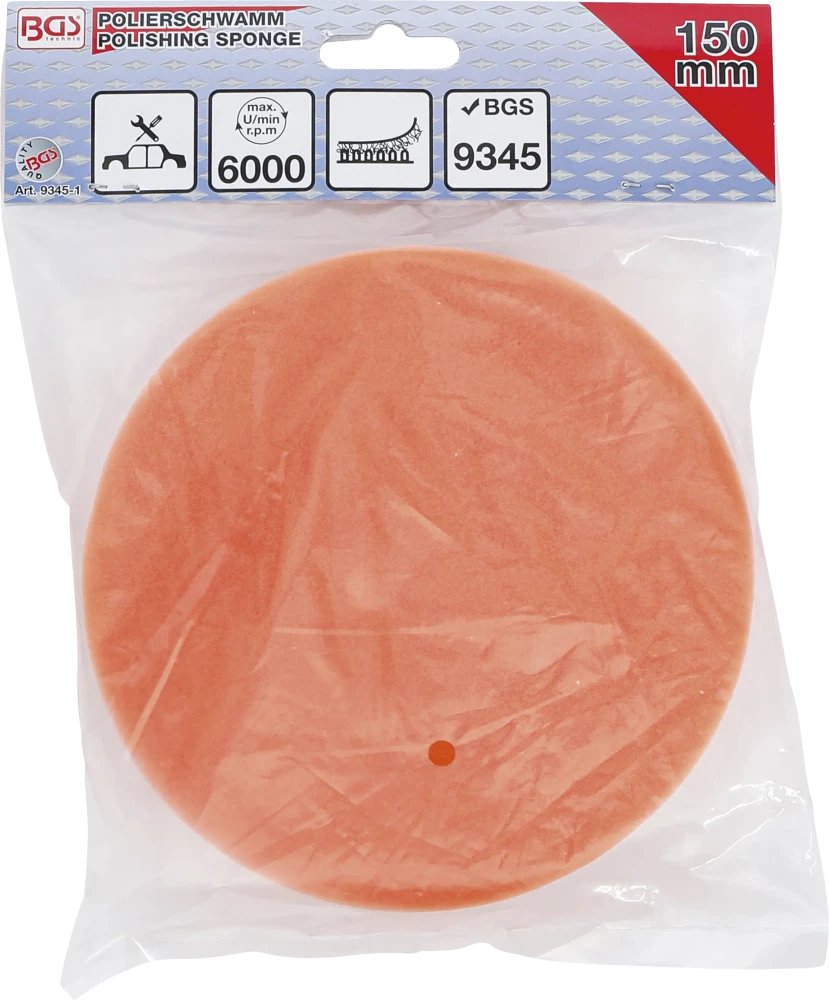 Esponja de polimento | Ø 150 mm | para BGS 9345