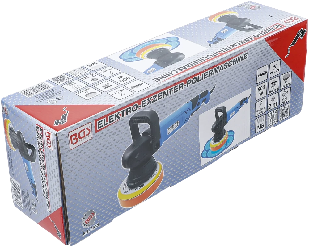 Polidor elétrico excêntrico | máx. 6000 rpm | 900 W