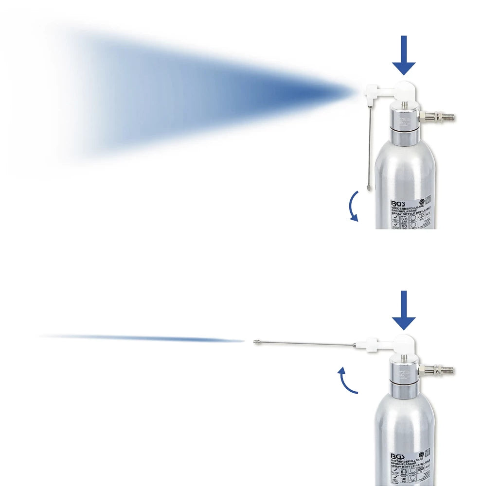 Pulverizador pneumático | Versão em alumínio | 650 ml