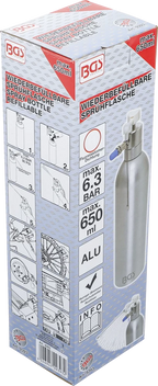 Pulverizador pneumático | Versão em alumínio | 650 ml