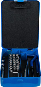 Kit de reparação de roscas | M8 x 1,0 mm | 29 peças