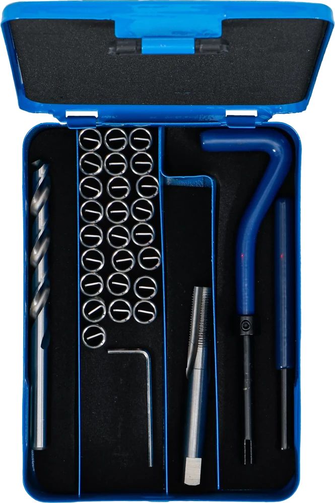 Kit de reparação de roscas | M8 x 1,0 mm | 29 peças