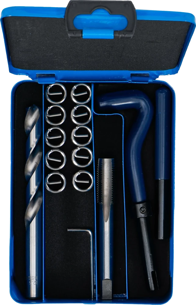 Kit de reparação de roscas | M12 x 1,5 mm | 14 peças