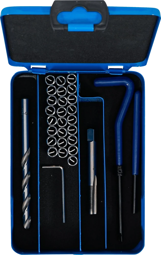 Kit de reparação de roscas | M7 x 1,0 mm | 29 peças