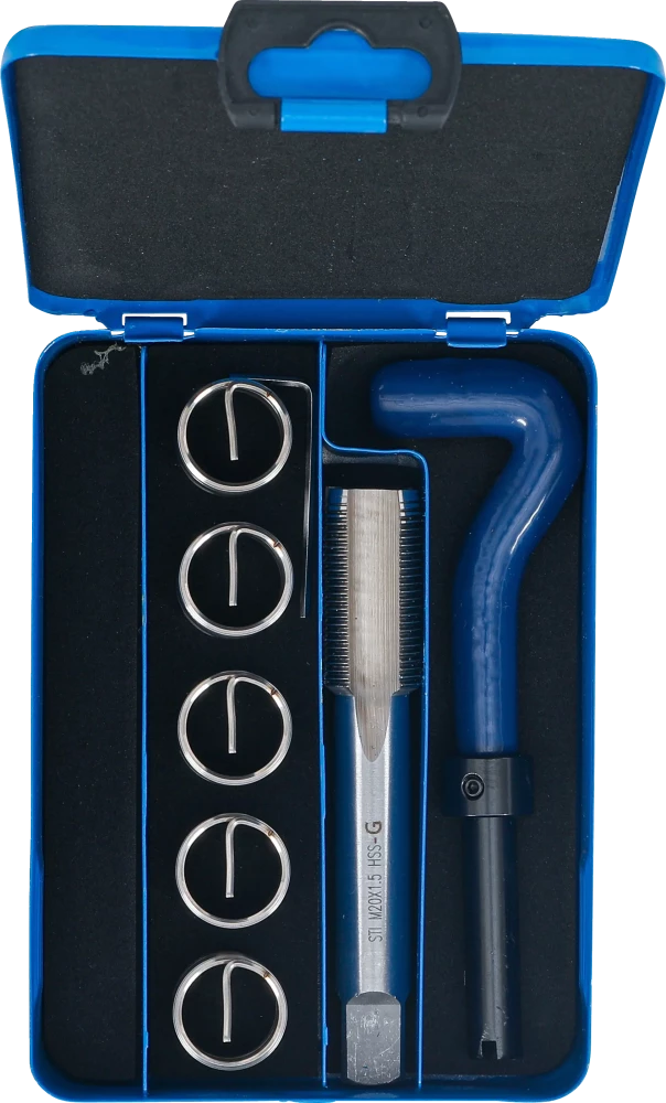 Kit de reparação de roscas | M20 x 1,5 mm | 7 peças