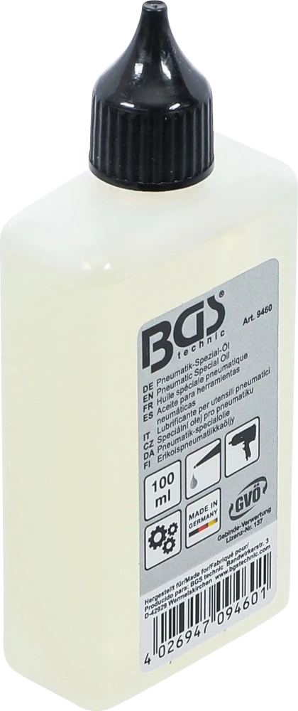 Óleo especial para ferramentas pneumáticas | 100 ml