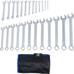 Conjunto de Chaves Combinadas | Polegadas 1/4"-1.1/4" | 25 Peças | Bolsa Tetron