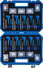 Kit de reparação de roscas | Tamanhos métricos / polegadas | M5 - M12, 1/4" - 1/2" | 320 peças