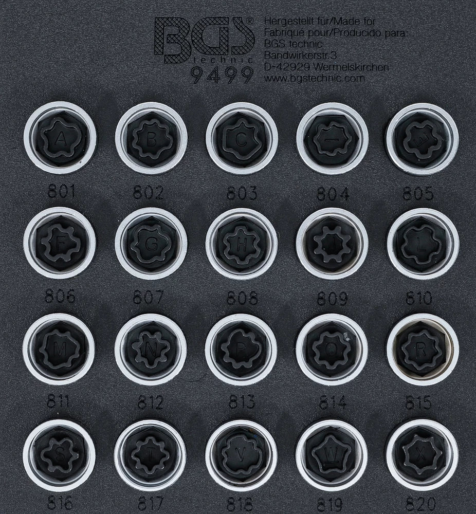 Inserção para carrinho de ferramentas 1/6: Conjunto de ferramentas de afinação do motor | para Opel, Saab, Buick, Cadillac, Chevrolet 2.8L / 3.6L V6