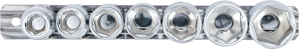 Conjunto de chaves de caixa articuladas, sextavadas | Entrada de quadrado interno de 10 mm (3/8") | 3/8" - 3/4" mm | Tamanhos em polegadas | 7 peças