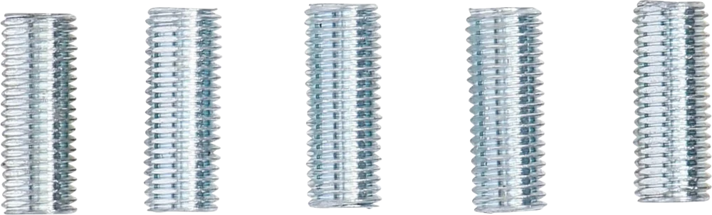 Casquilhos de reparação de roscas | Rosca interior M6 x 1,0 mm / Rosca exterior M8 x 1,0 mm | 5 peças