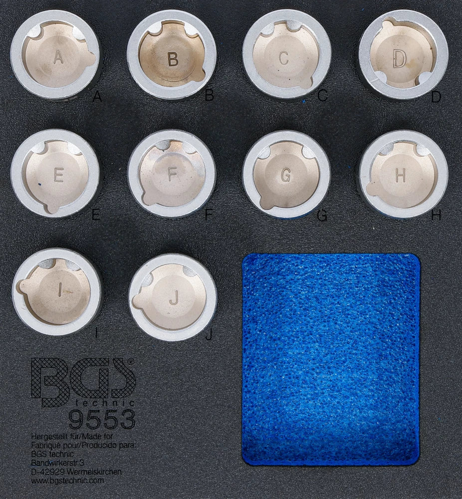 Inserção para carrinho de ferramentas 1/6: Conjunto de ferramentas de afinação do motor | para Mercedes-Benz M642