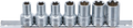 Conjunto de encaixes para chave de caixa perfil T Plus (para Torx Plus) | Entrada de quadrado interno de 10 mm (3/8") | 10EP - 20EP | 7 peças