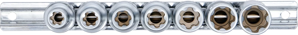 Conjunto de encaixes para chave de caixa perfil T Plus (para Torx Plus) | Entrada de quadrado interno de 10 mm (3/8") | 10EP - 20EP | 7 peças