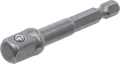Adaptador para perfuradoras | Entrada de sextavado externo 6,3 mm (1/4") / Saída de quadrado externo 10 mm (3/8")