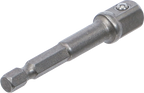 Adaptador para perfuradoras | Entrada de sextavado externo 6,3 mm (1/4") / Saída de quadrado externo 10 mm (3/8")