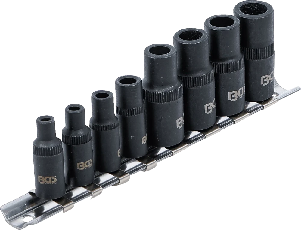 Conjunto de suportes de machos de atarraxar | 6,3 mm (1/4") / 10 mm (3/8") | 8 peças