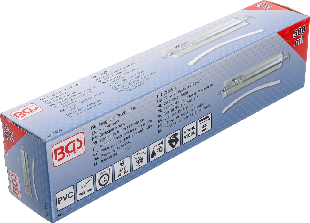 Seringa de sucção e pressão | 500 ml