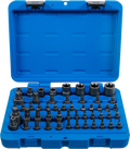 Conjunto de Encaixes | Torx, Torx+Furo, Torx Plus, Perfil E | 52 peças