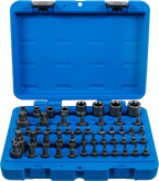 Conjunto de Encaixes | Torx, Torx+Furo, Torx Plus, Perfil E | 52 peças