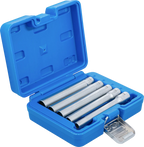 Conjunto de encaixes para chave de caixa sextavados, extra profundos | Entrada de quadrado interno de 10 mm (3/8") | 8 - 14 mm | 5 peças