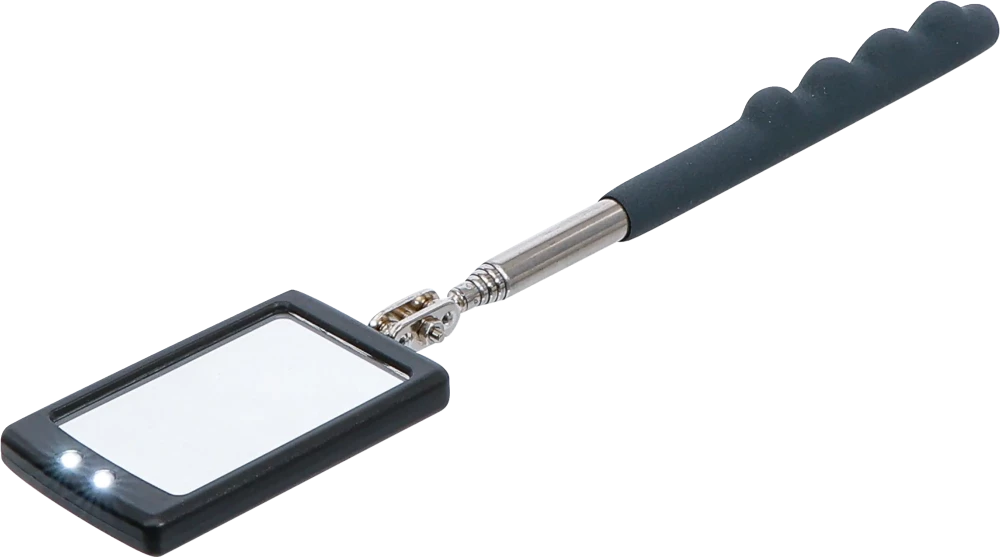 Espelho de inspeção telescópico LED | 290 - 876 mm