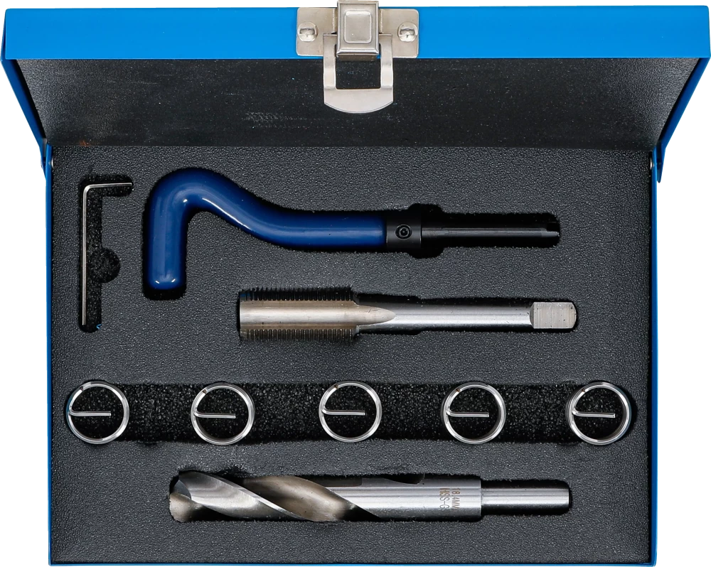 Kit de reparação de roscas | M18 x 1,5 | 9 peças