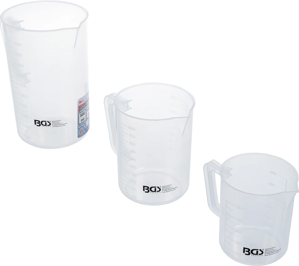 Conjunto de copos de medição | 3 peças