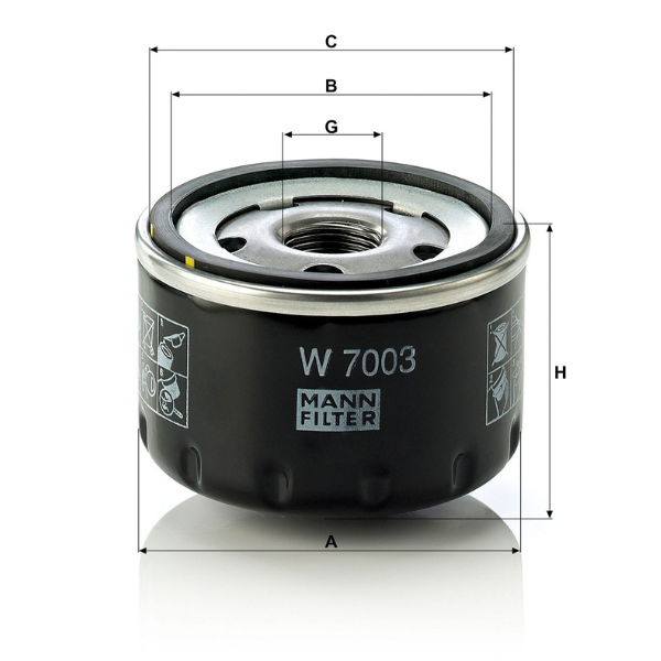 Filtro de Óleo W 7003
